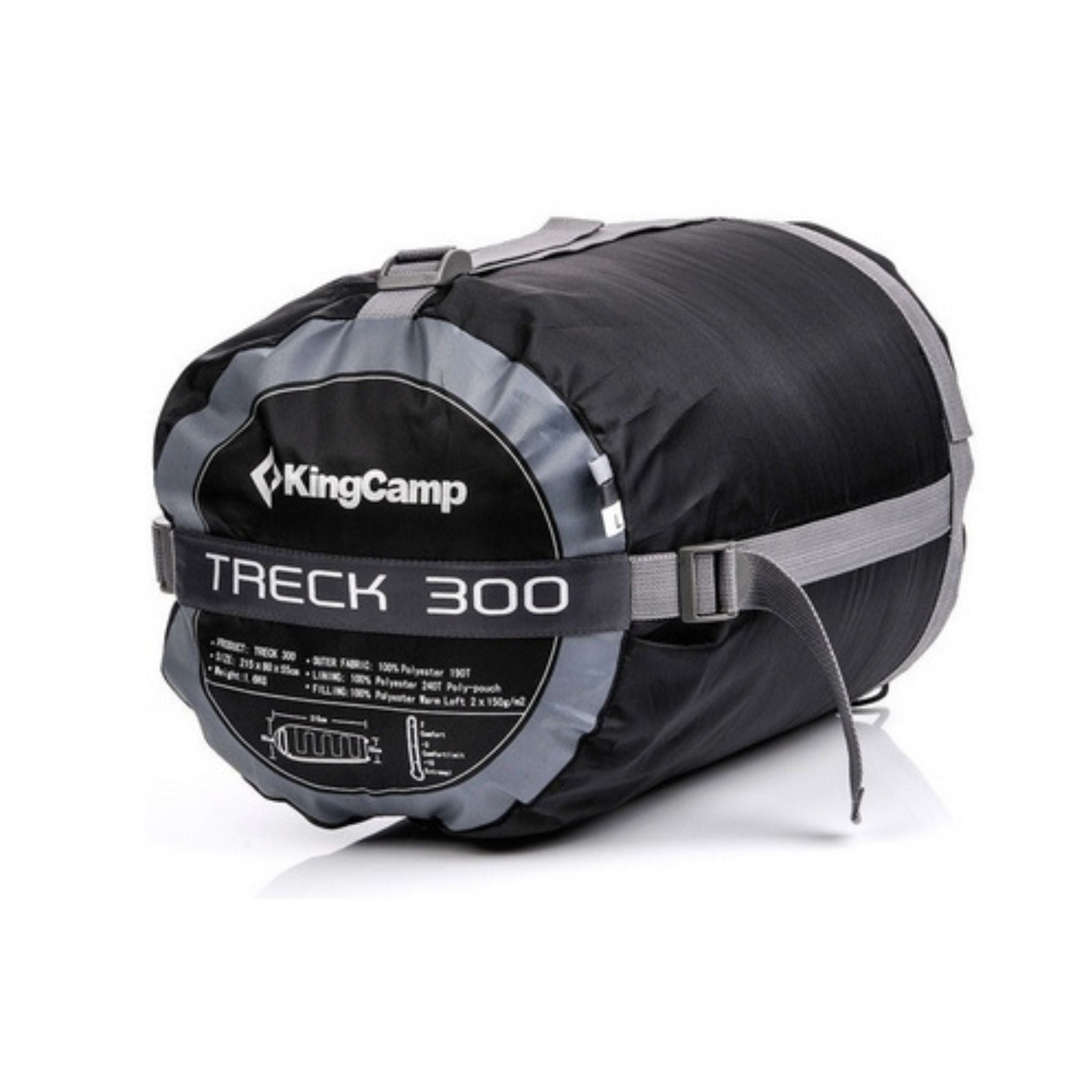 Bolsa de Dormir King Camp Treck 300 - Momia