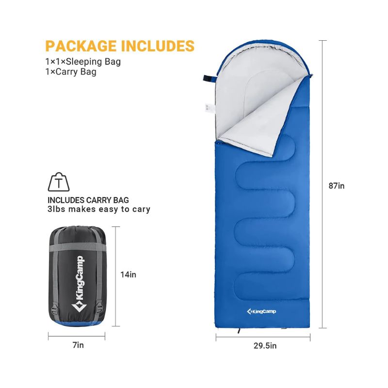 Bolsa de dormir King Camp Oasis 250 - Negro