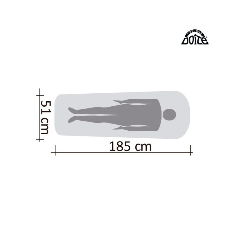 Colchoneta Autoinflable Doite Crostec Single Verde