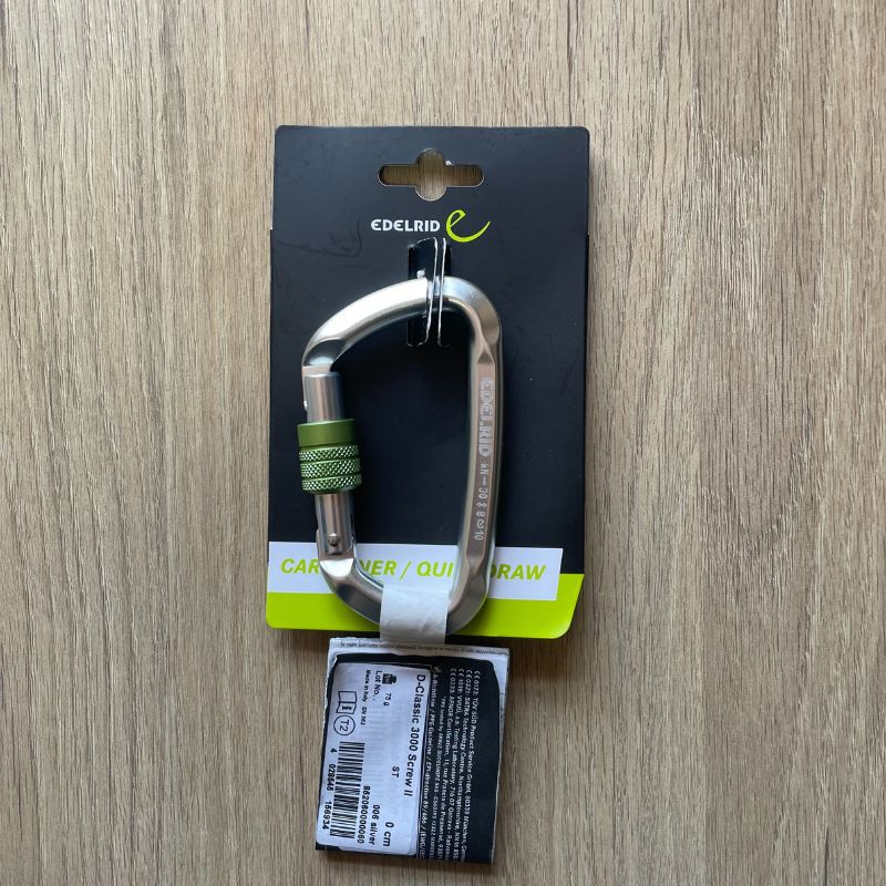 Mosquetón Edelrid D-Classic 3000 Screw