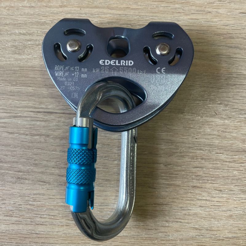 Mosquetón Edelrid Oval Power Steel Triple-Lock