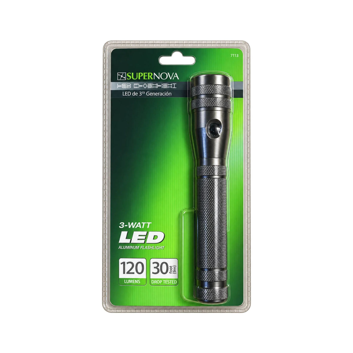 Linterna Supernova 120 Lúmenes plomo