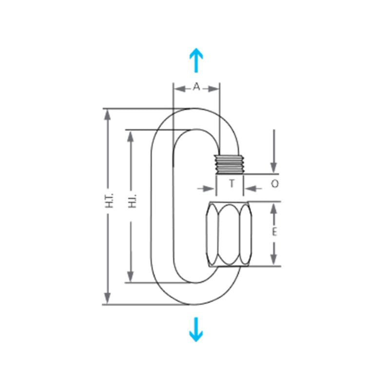 Maillón Edelrid ScrewLink 8 mm