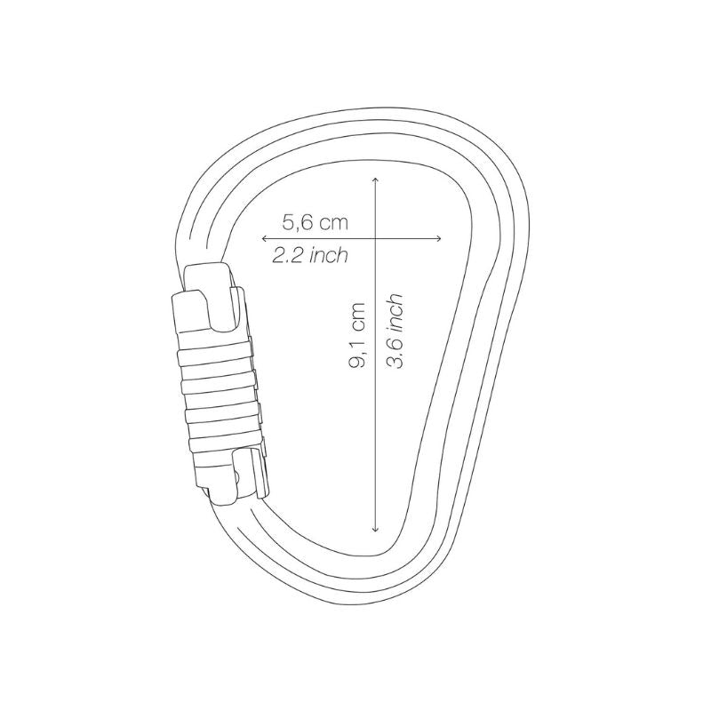 Mosquetón Petzl William Triact-Lock