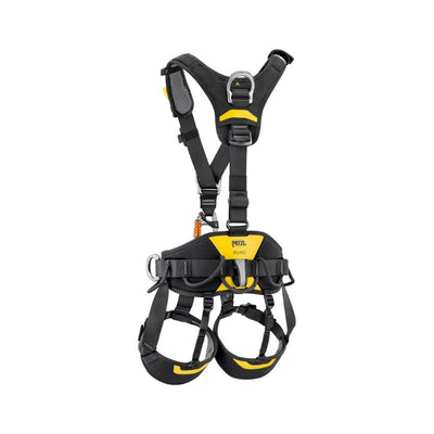 Arnés profesional Petzl AVAO con puntos laterales metálicos para posicionamiento