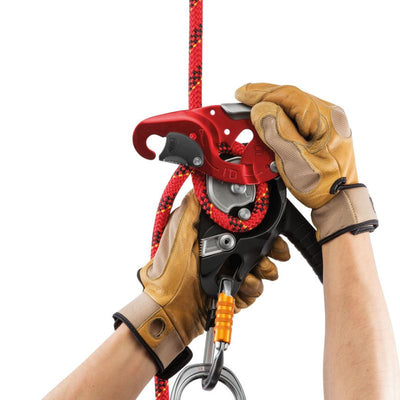 Petzl I’D L compatible con cuerda de 12,5 a 13 mm