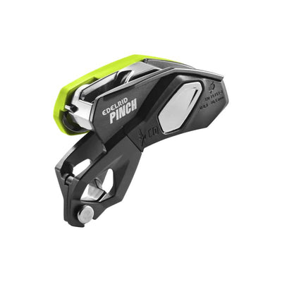 Asegurador Edelrid Pinch con frenado asistido para escalada