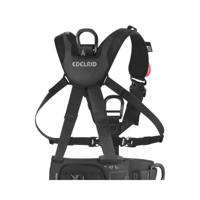 Edelrid VERTIC BLACK con portamateriales rígidos para equipo profesional