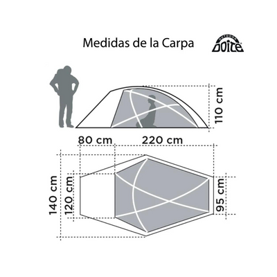 Medidas de carpa Doite Himalaya 