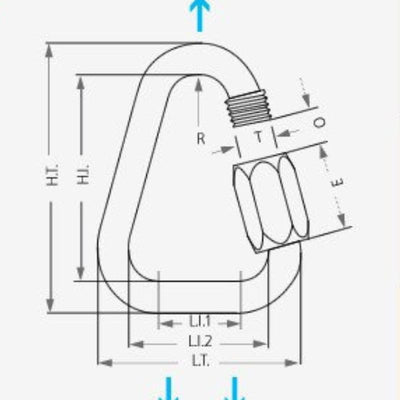 Maillón Triangular de Acero Edelrid Triangle