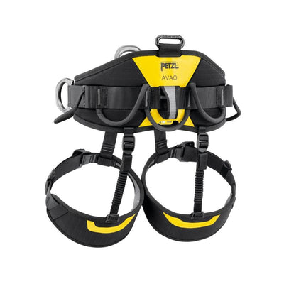 Arnés Petzl AVAO SIT con cinturón y perneras semirrígidas para trabajo en altura