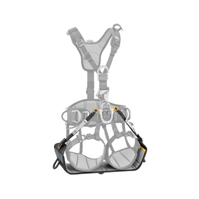 Asiento Petzl PODIUM con tres anillos portamaterial para trabajo en altura