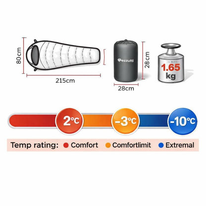 Bolsa de Dormir King Camp Treck 300 - Momia