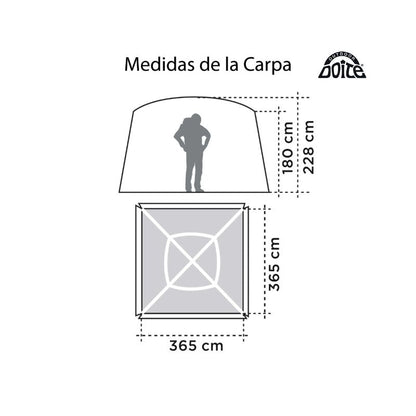 Carpa Doite Comedor Suiza 3.65 x 3.65