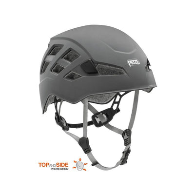 Casco Petzl Boreo gris para escalada y alpinismo