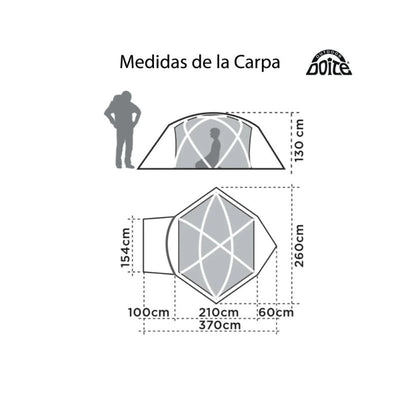 Medidas de carpa Doite Pro Aconcagua 3