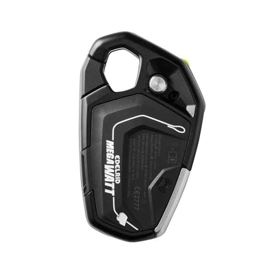 Edelrid MEGAWATT descensor compacto con chip NFC para gestión de EPP