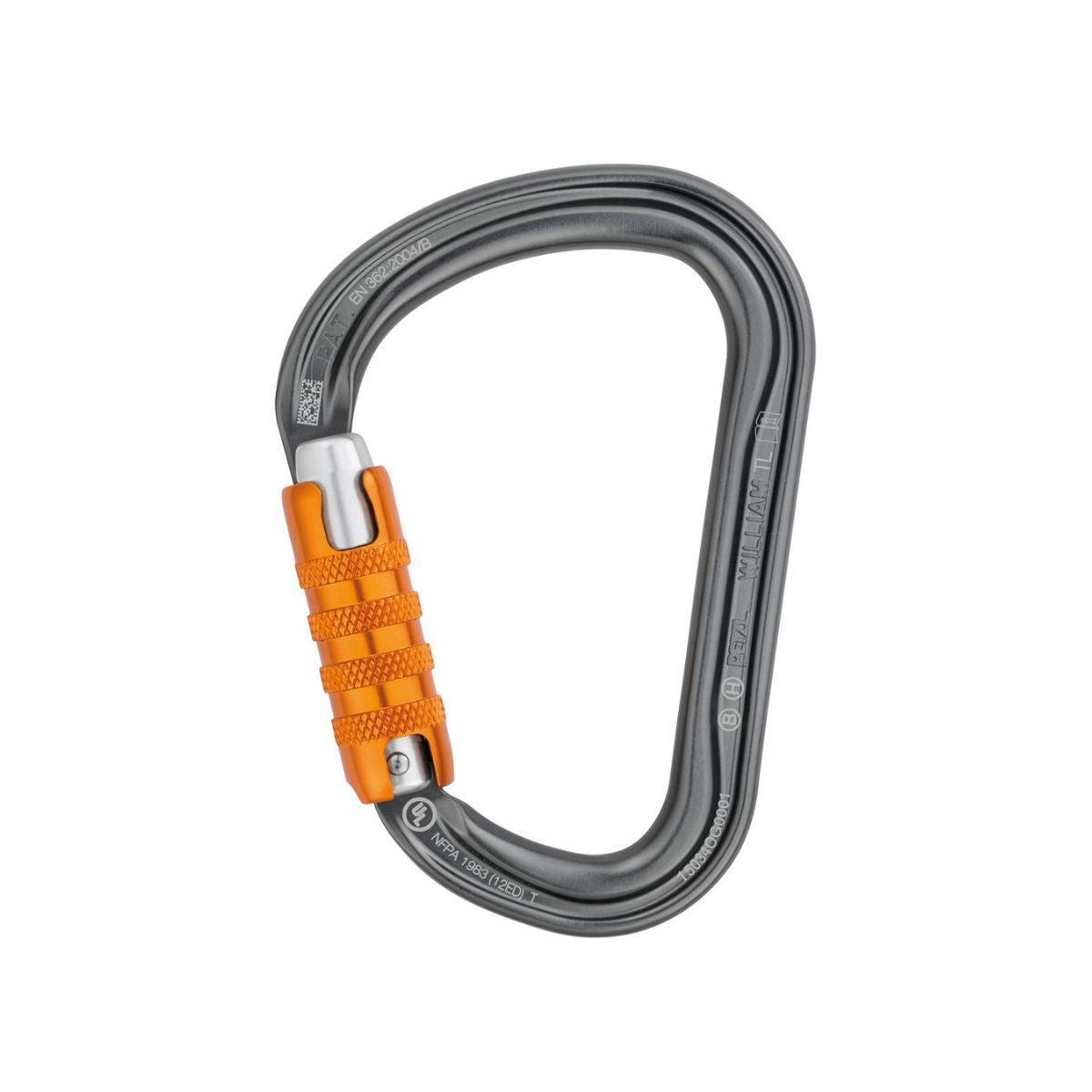 Mosquetón Petzl William Triact-Lock - gris