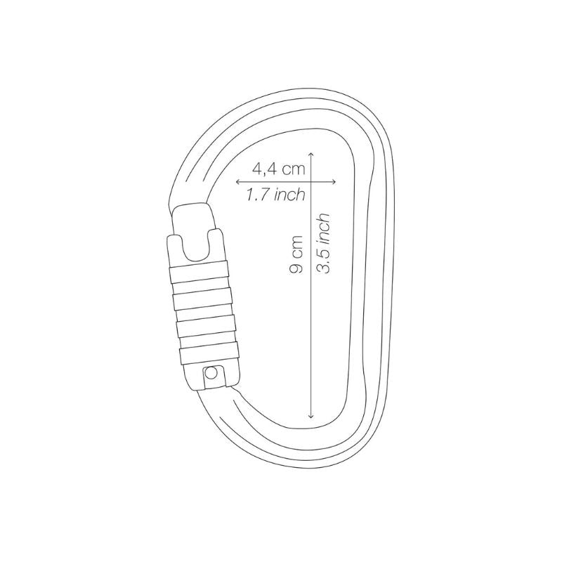 Mosquetón Petzl Am'D TL - Asimétrico