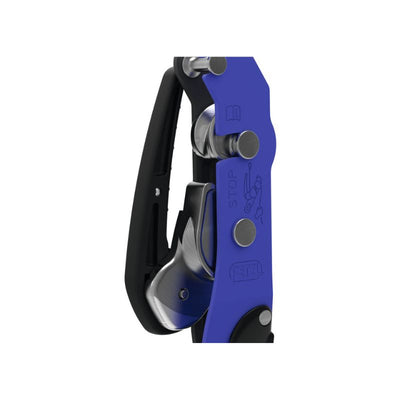 Descensor Petzl Stop con empuñadura ergonómica