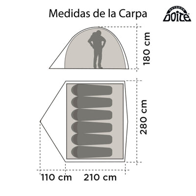 Medidas de carpa Doite Zander 6